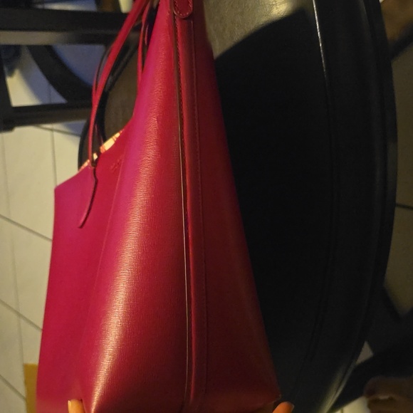 Kate Spade Bleecker Pineapple Pop Large Tote, Wild Raspberry Multi - Picture 4 of 8